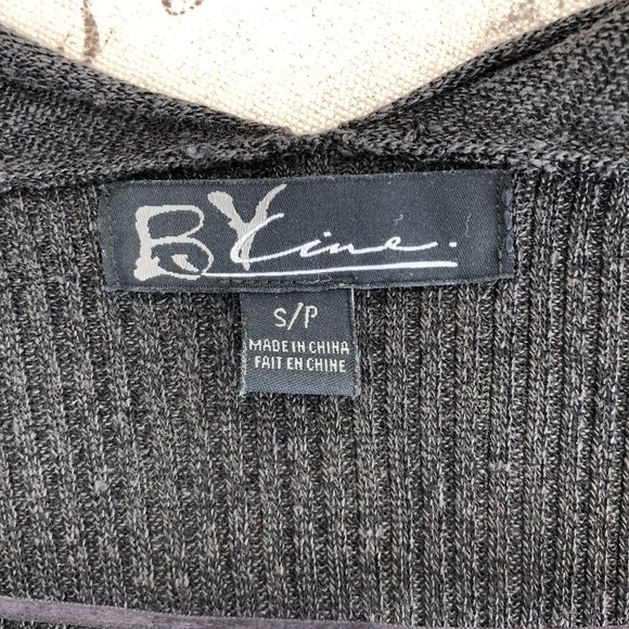 Cropped Linen Blend Waterfall Vest - Picture 6 of 7